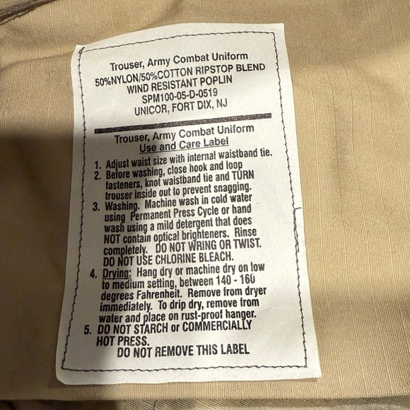 Army Combat Uniform ACU Digital Camo Cargo Military Tactical Trousers Pants NWT - Picture 9 of 9